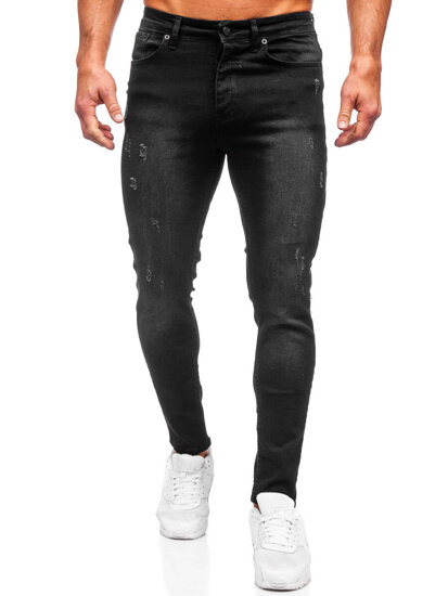 Bolf Herren Jeanshose regular fit Schwarz  6156