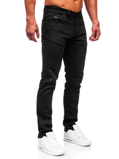 Bolf Herren Jeanshose regular fit Schwarz  6525R