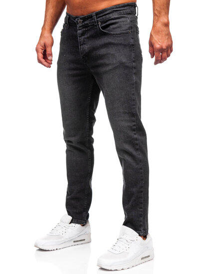 Bolf Herren Jeanshose regular fit Schwarz  6644