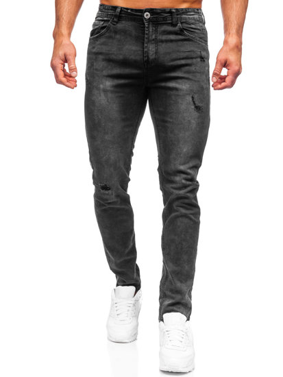 Bolf Herren Jeanshose regular fit Schwarz  K10006-2