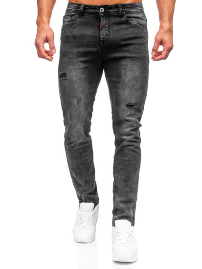 Bolf Herren Jeanshose regular fit Schwarz K10007-2