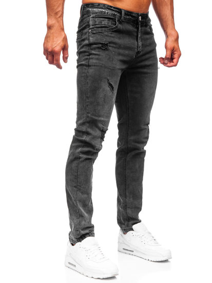 Bolf Herren Jeanshose regular fit Schwarz  K10009-2