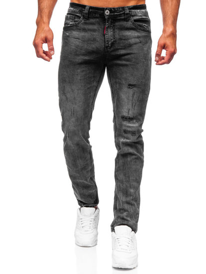 Bolf Herren Jeanshose regular fit Schwarz  K10010-2