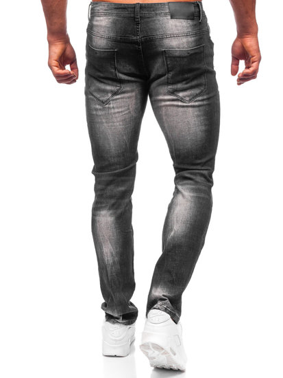 Bolf Herren Jeanshose regular fit Schwarz  MP002N