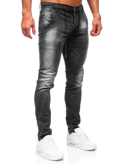 Bolf Herren Jeanshose regular fit Schwarz  MP004N