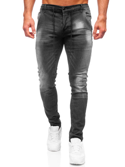 Bolf Herren Jeanshose regular fit Schwarz  MP004N