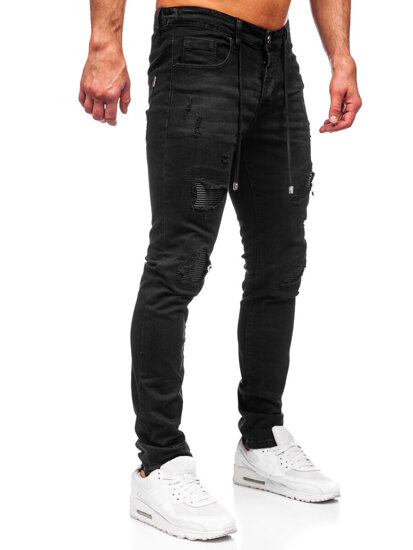 Bolf Herren Jeanshose regular fit  Schwarz MP0100N