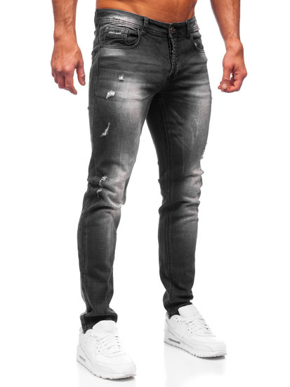 Bolf Herren Jeanshose regular fit Schwarz  MP010N