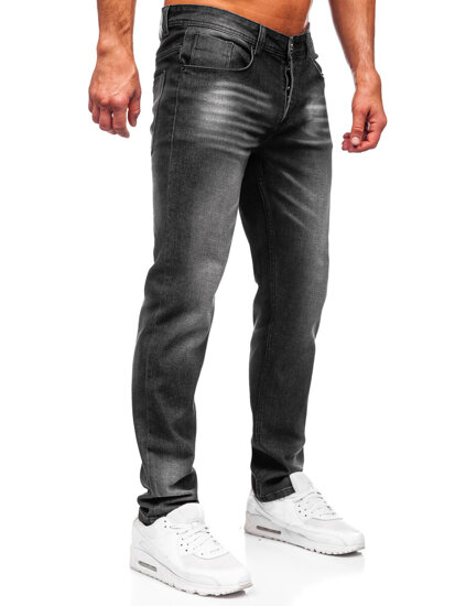 Bolf Herren Jeanshose regular fit  Schwarz MP0199N