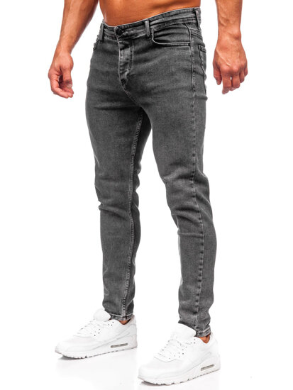 Bolf Herren Jeanshose regular fit Schwarzgrau  6050