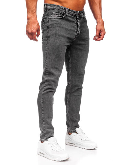 Bolf Herren Jeanshose regular fit Schwarzgrau  6050