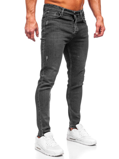 Bolf Herren Jeanshose regular fit Schwarzgrau  6134