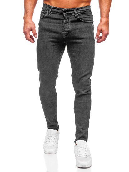 Bolf Herren Jeanshose regular fit Schwarzgrau  6134