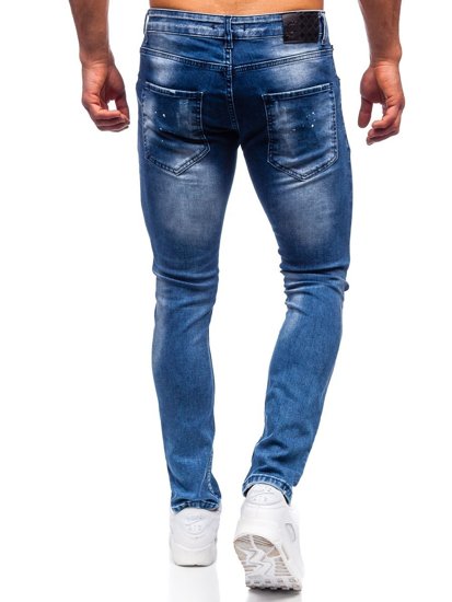 Bolf Herren Jeanshose regulat fit Dunkelblau  4002