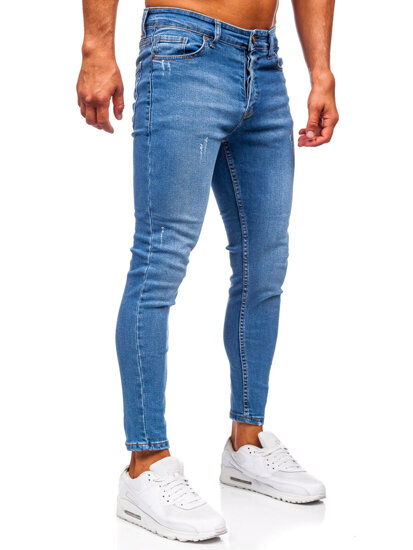 Bolf Herren Jeanshose skinny fit Dunkalblau  5828