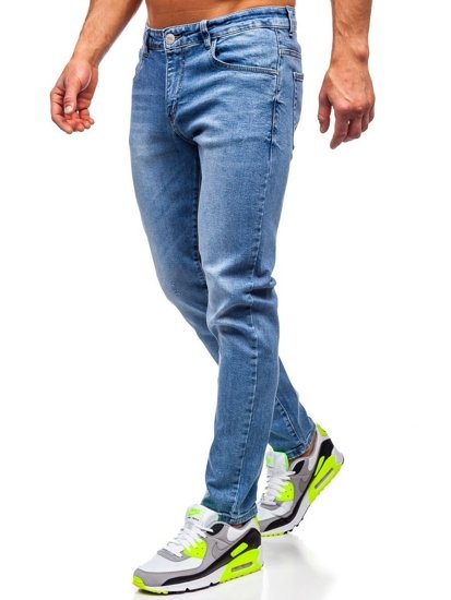 Bolf Herren Jeanshose skinny fit Dunkelblau  KX536