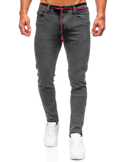 Bolf Herren Jeanshose skinny fit Schwarz KX565-1