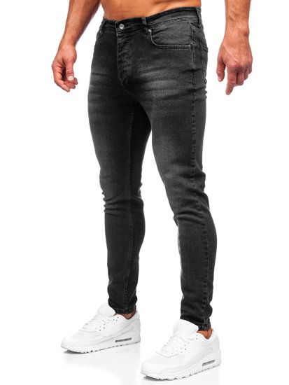 Bolf Herren Jeanshose skinny fit Schwarz  R919-1