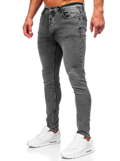 Bolf Herren Jeanshose skinny fit Schwarz  R925-1