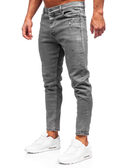 Bolf Herren Jeanshose skinny fit Schwarzgrau 5909