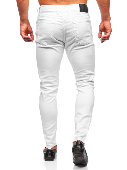 Bolf Herren Jeanshose skinny fit Weiß  R927