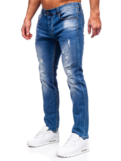 Bolf Herren Jeanshose slim fit Blau MP0018B