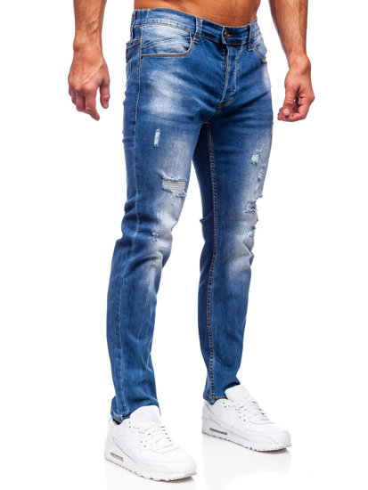 Bolf Herren Jeanshose slim fit Blau MP0018B