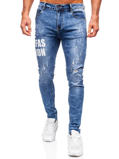 Bolf Herren Jeanshose slim fit Blau  TF292