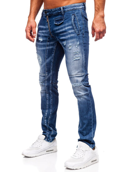 Bolf Herren Jeanshose slim fit Dunkalblau  MP0110BS