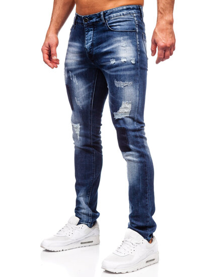 Bolf Herren Jeanshose slim fit Dunkalblau  MP0113BS