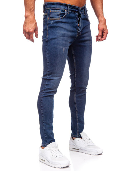 Bolf Herren Jeanshose slim fit Dunkelblau  6257