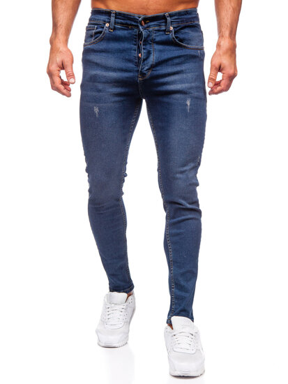 Bolf Herren Jeanshose slim fit Dunkelblau  6257