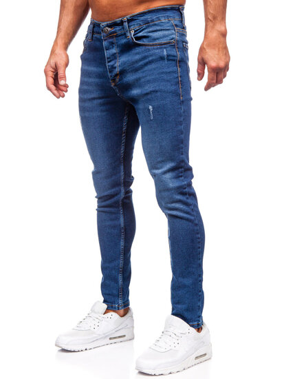 Bolf Herren Jeanshose slim fit Dunkelblau  6264