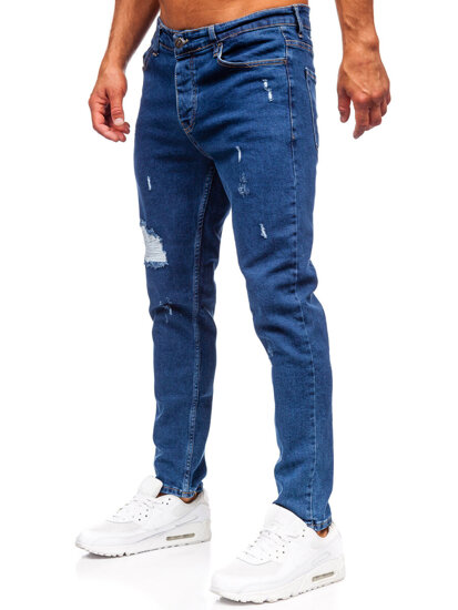 Bolf Herren Jeanshose slim fit Dunkelblau  6553