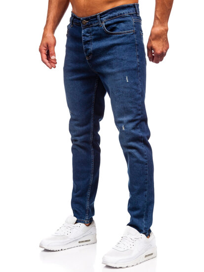 Bolf Herren Jeanshose slim fit Dunkelblau  6561