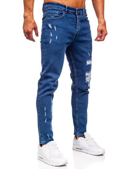 Bolf Herren Jeanshose slim fit Dunkelblau  6565