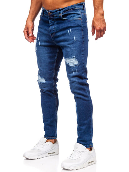 Bolf Herren Jeanshose slim fit Dunkelblau  6569-1