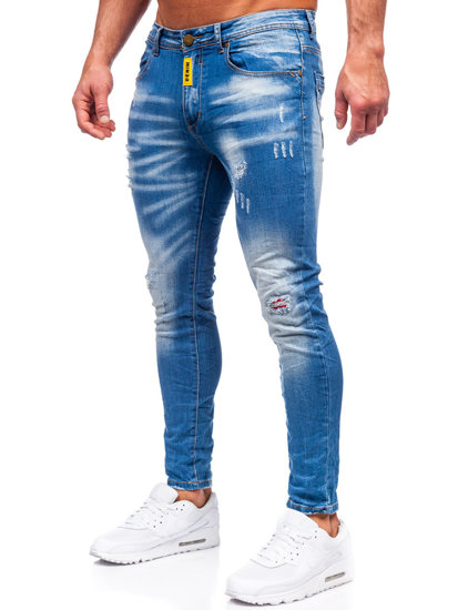 Bolf Herren Jeanshose slim fit Dunkelblau  BC1025