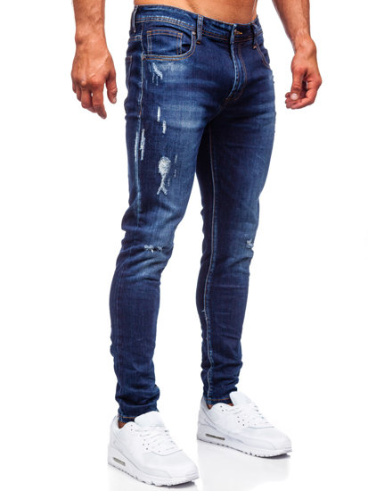 Bolf Herren Jeanshose slim fit Dunkelblau  KS2036A