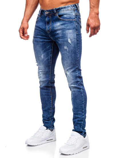 Bolf Herren Jeanshose slim fit Dunkelblau  KX718A