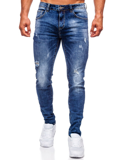 Bolf Herren Jeanshose slim fit Dunkelblau  KX718A