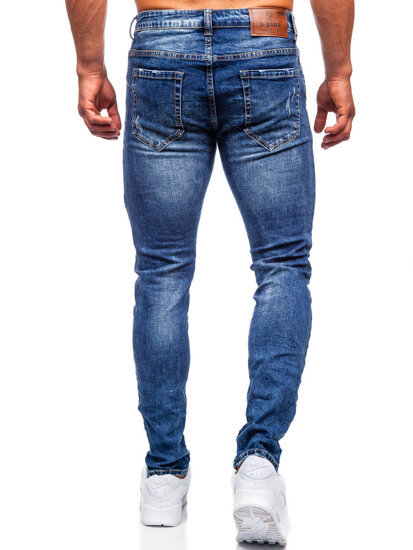 Bolf Herren Jeanshose slim fit Dunkelblau  KX718A