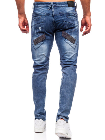 Bolf Herren Jeanshose slim fit Dunkelblau  MP0045B