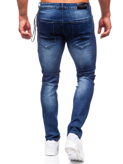 Bolf Herren Jeanshose slim fit Dunkelblau  MP0091BS