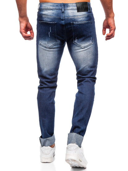 Bolf Herren Jeanshose slim fit Dunkelblau  MP0144BS