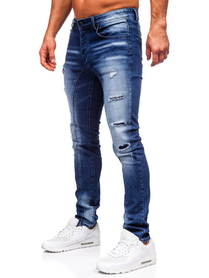 Bolf Herren Jeanshose slim fit Dunkelblau  MP0159BS