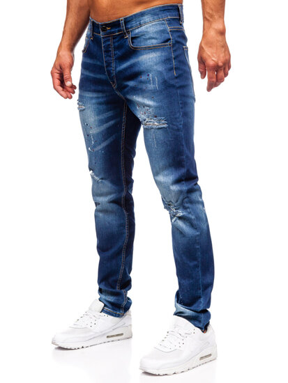 Bolf Herren Jeanshose slim fit Dunkelblau MP0170BS