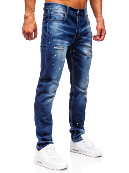 Bolf Herren Jeanshose slim fit Dunkelblau MP0170BS