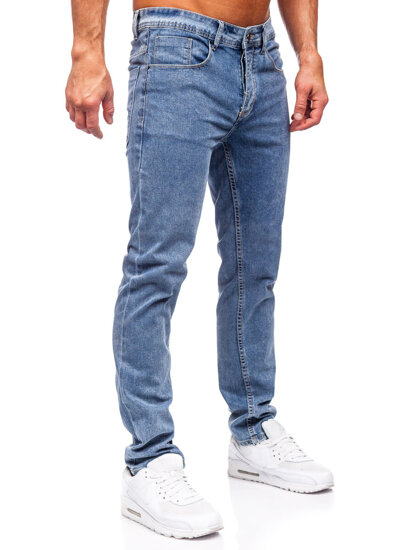 Bolf Herren Jeanshose slim fit Dunkelblau  MP0192BC