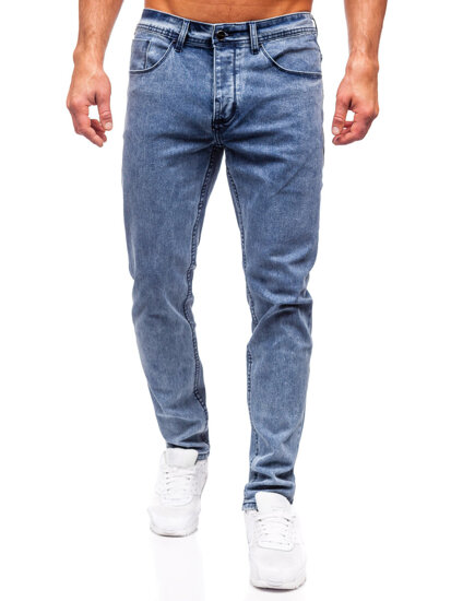 Bolf Herren Jeanshose slim fit Dunkelblau  MP0192BS